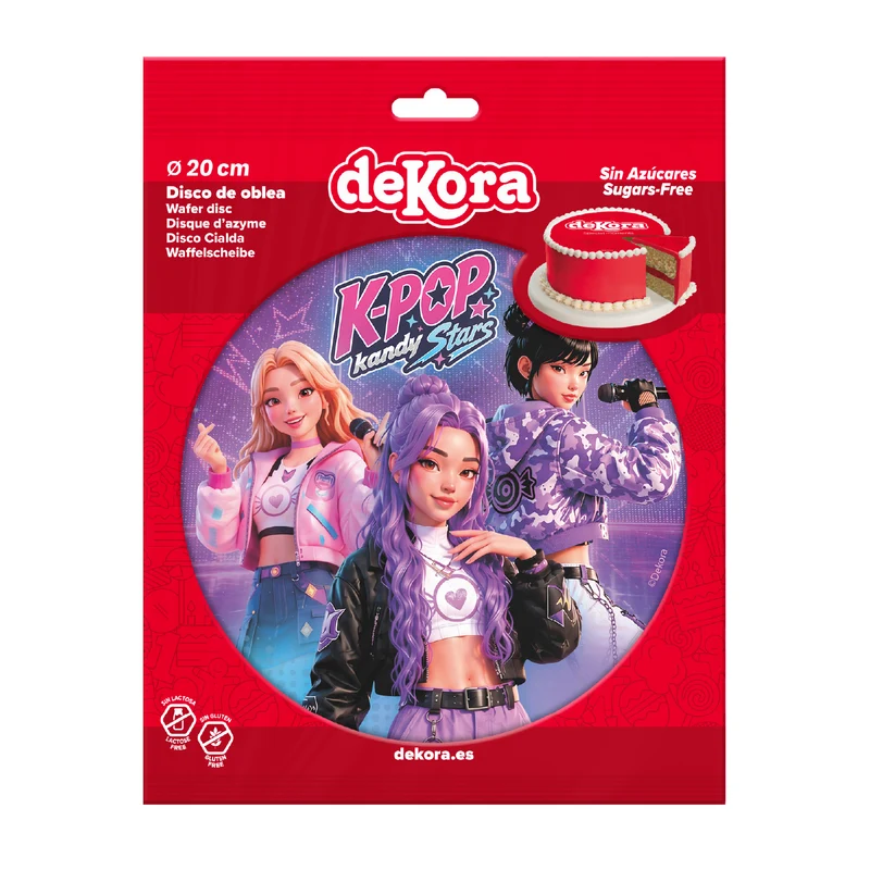 DISCO DE OBLEA KPOP KANDY STARS 20CM