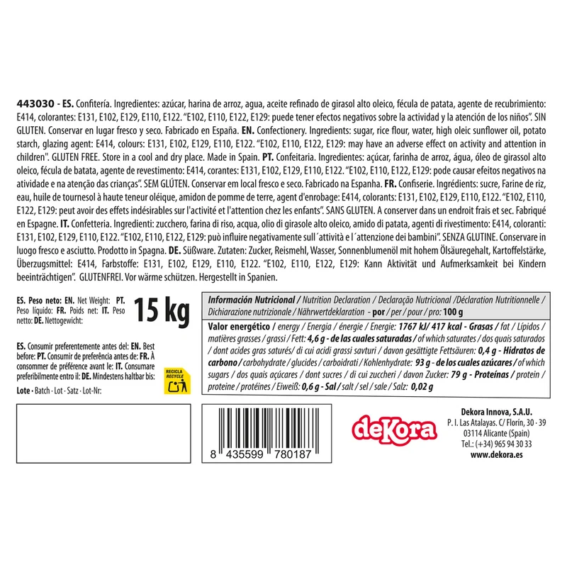 MIX MANA COLORES 15KG