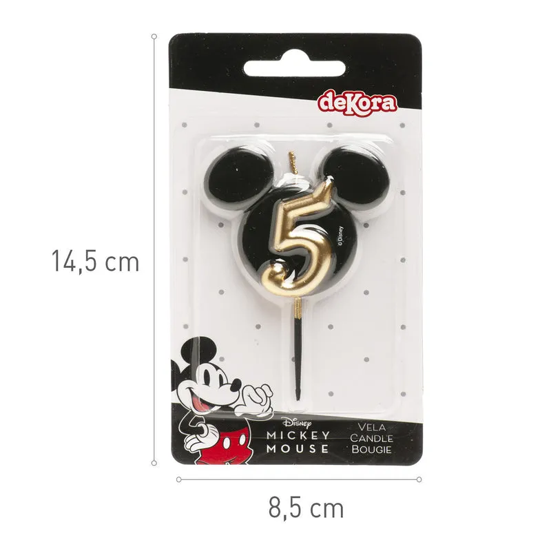 VELAS DE CUMPLEAÑOS OREJAS MICKEY MOUSE 8.5 CM | Nº5