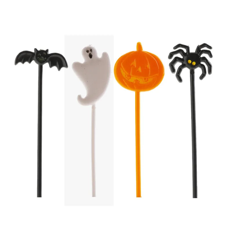 CAKE TOPPER PLÁSTICO SURTIDO HALLOWEEN 2.5X8CM