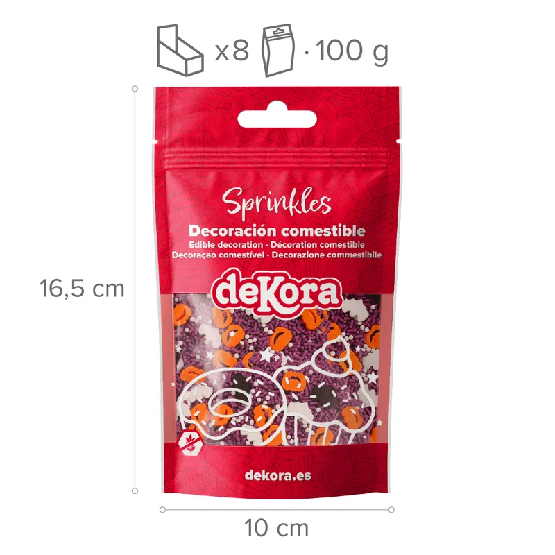 SPRINKLE MIX CALABAZA Y MURCIÉLAGOS ENCHANTED NIGHT 100GR