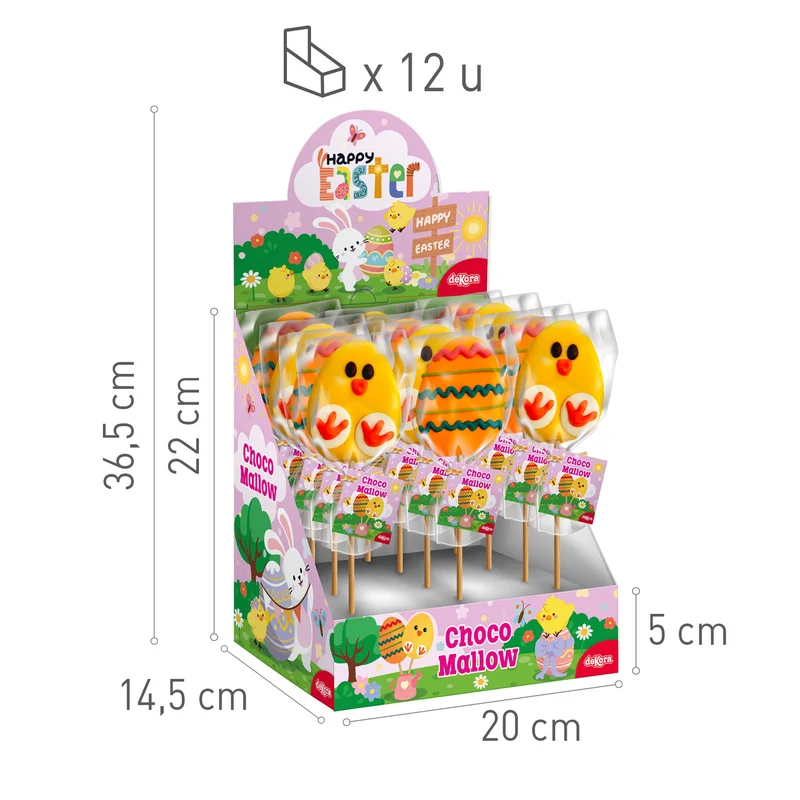 PIRULETA MALLOW CHOC SURT. PASCUA 30GR