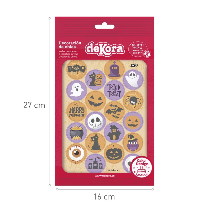 MINI DISCOS OBLEA HALLOWEEN Ø 3,4CM -A5