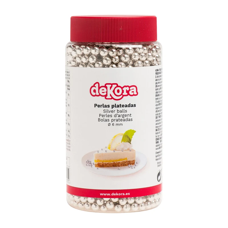 PERLAS AZÚCAR PLATA Ø 0.6CM 500GR
