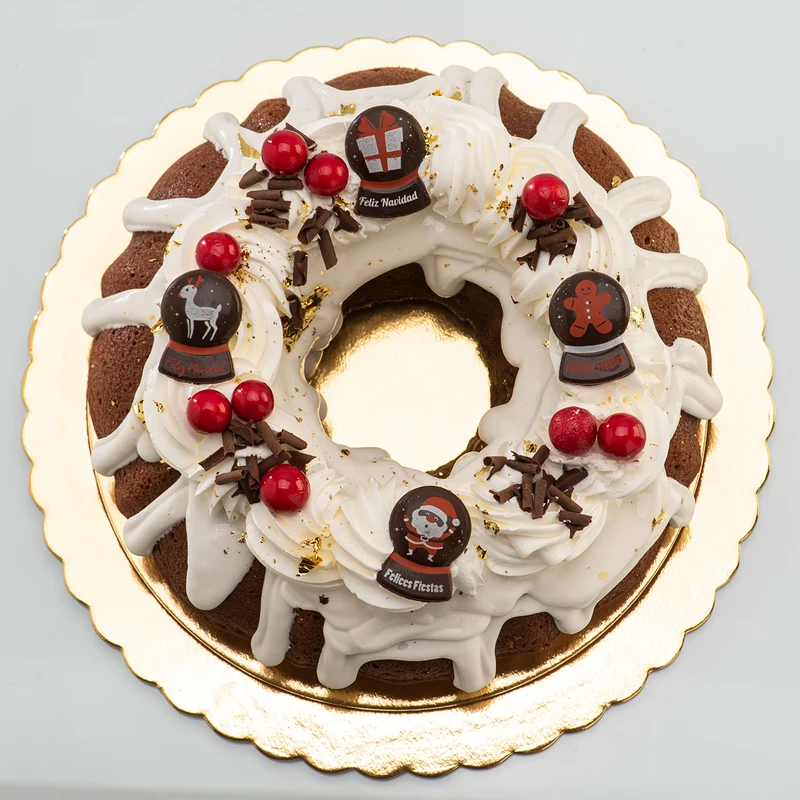 DECORACION CHOCO NEGRO SURTIDO BOLA NIEVE 5 MODELOS 120 UDS