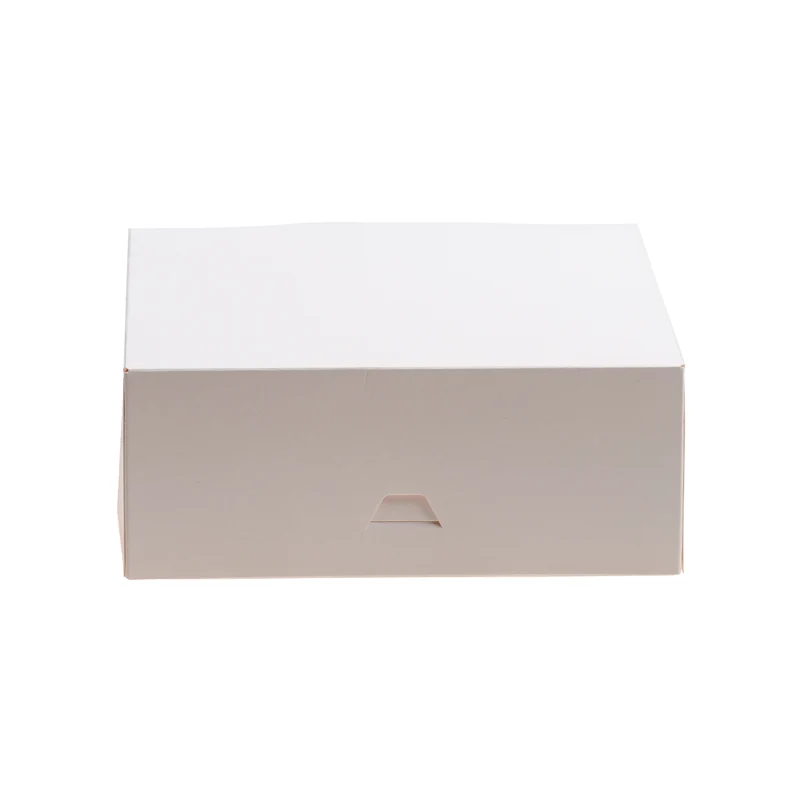 CAJA TARTA BLANCA CARTÓN 20X20X8CM