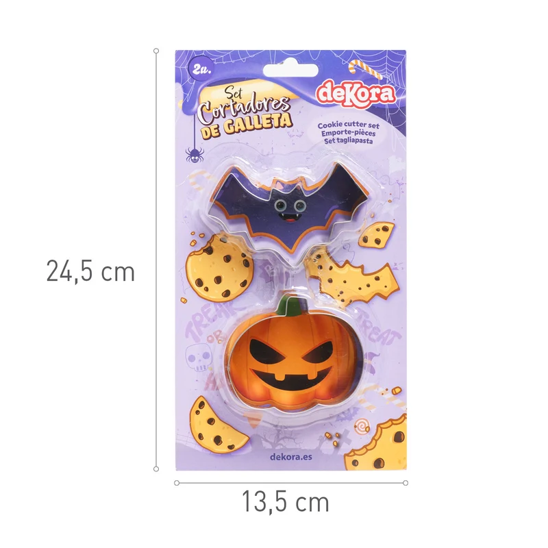 SET 2 CORTAPASTAS HALLOWEEN