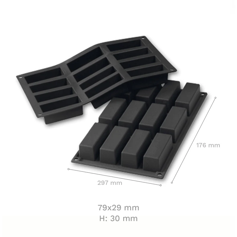 12 MOLDES CAKE 79x29x30