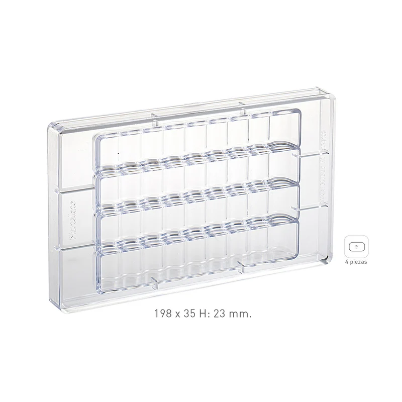 MOLDE POLICARBONATO ONDAS 198X35 H23MM | 4 PIEZAS