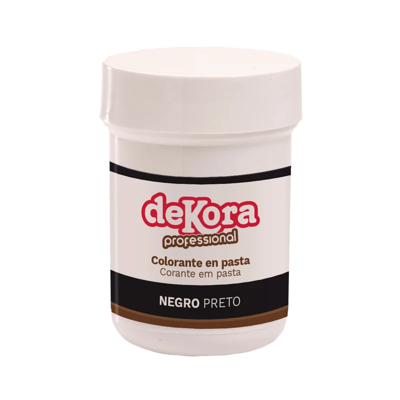 6 COLORANTES EN GEL HIDROSOLUBLE NEGRO 30G