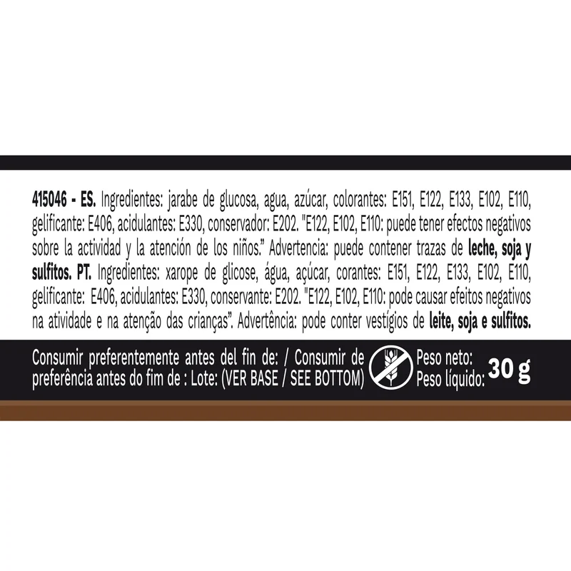 6 COLORANTES EN GEL HIDROSOLUBLE NEGRO 30G