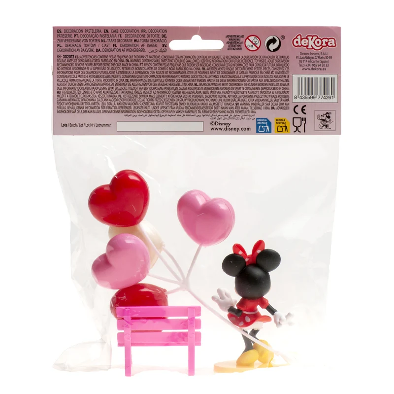 KIT PVC RETAIL "MINNIE" PARA DECORAR TARTAS