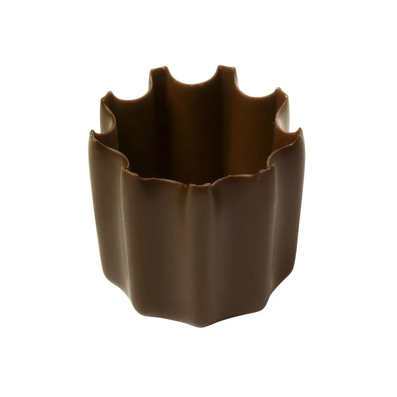 COPA ESTRELLA DE CHOCOLATE NEGRO 25X28MM