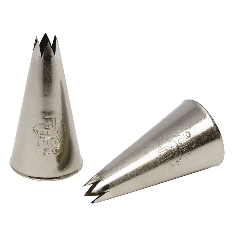 2 BOQUILLA ESTRIADA ACERO INOXIDABLE 11MM/8 DIENTES