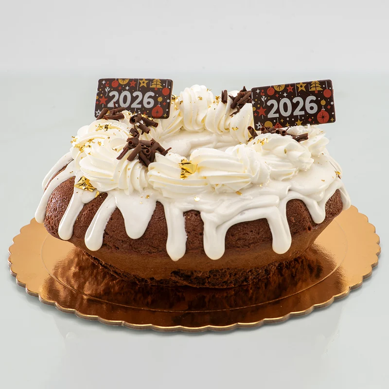DECORACION CHOCOLATE PLACA 2026 - 60 UNIDADES
