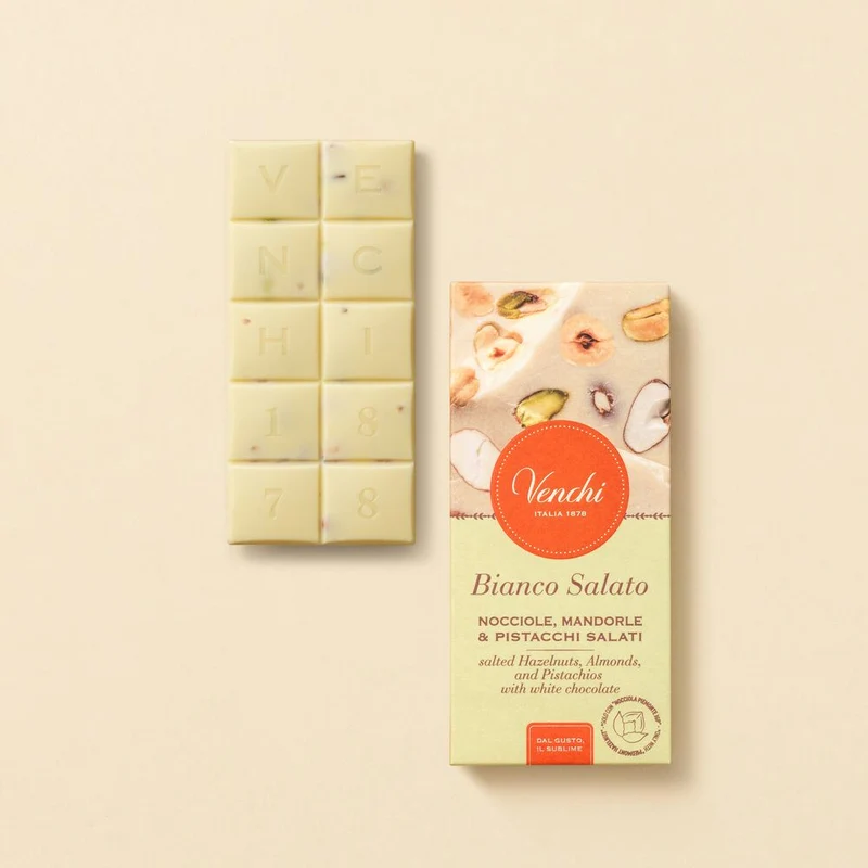 Tavoletta di Cioccolato Bianco Salato Set da 6
