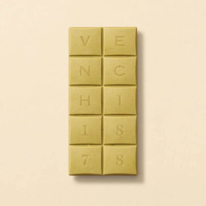 Tavoletta di Cioccolato al Pistacchio con Pistacchi Interi Set da 6