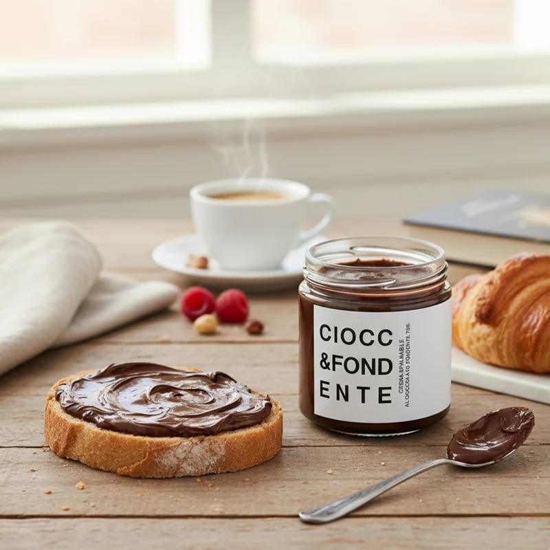 Ciocc&Fondente - Crema Spalmabile al Cioccolato Fondente 70% - 250 g