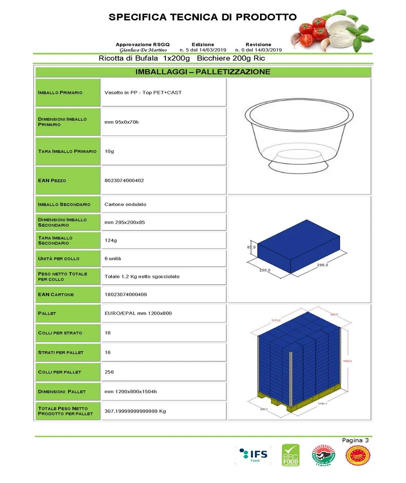 Ricotta di Bufala 200g