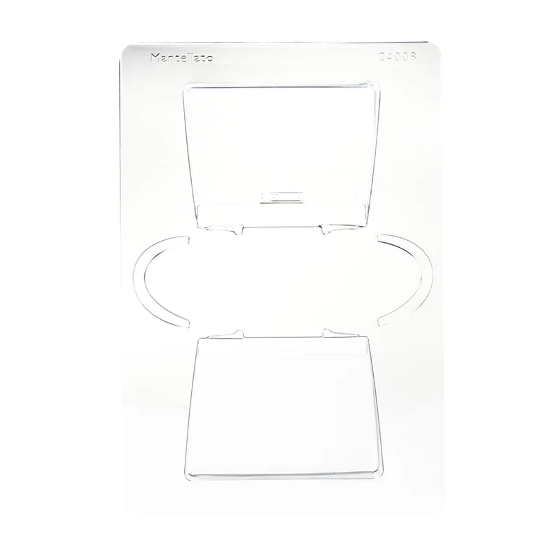 KIT 2 MOLDES PLÁSTICO TERMOFORMADO BOLSO 119X52 H126MM