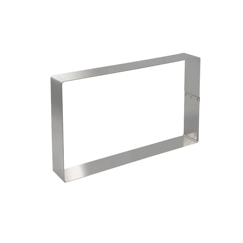 MOLDE RECTANGULAR ACERO INOX. 36X16.5H5CM