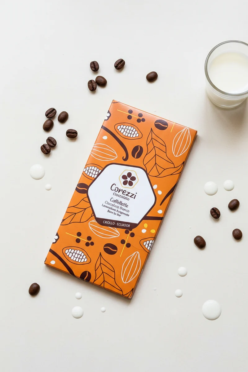 CAFFELLATTE TAHITI - Cioccolato Bianco al Caffè 38% - Edizione Premium 80g