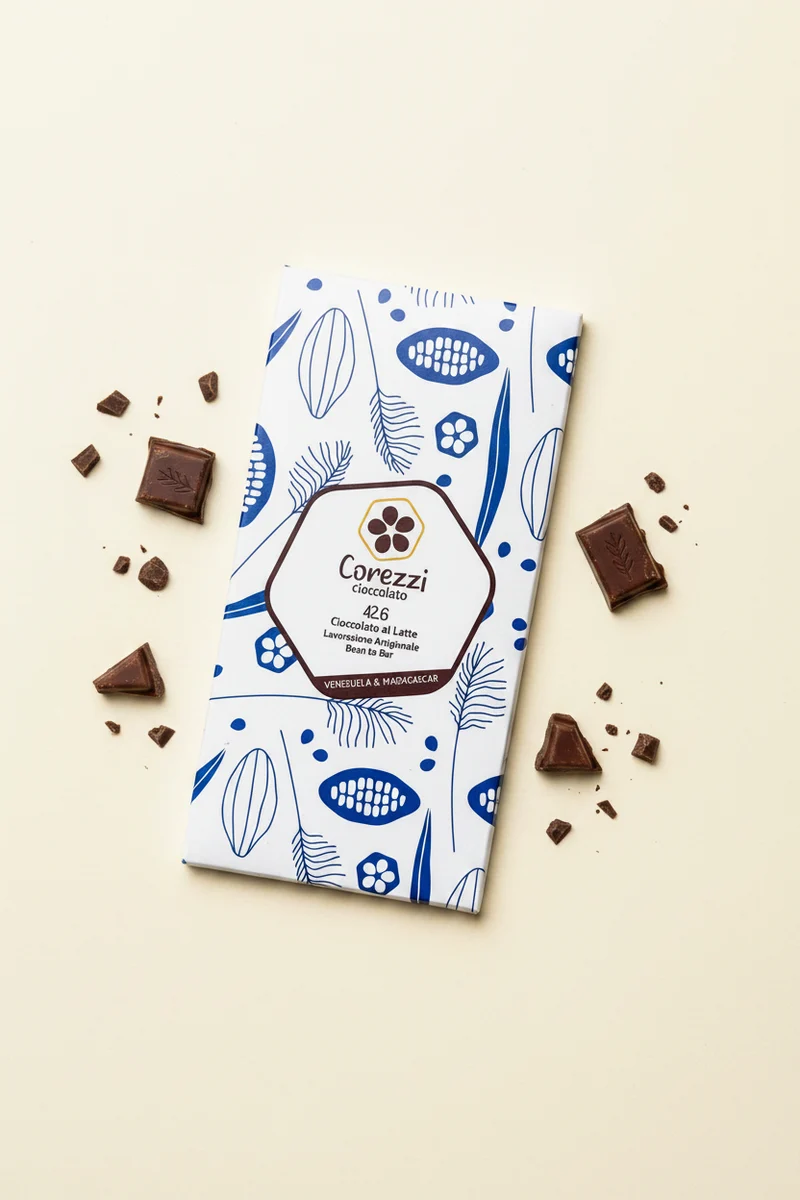 INTRECCIO - Cioccolato al Latte 42,6% Monorigine Venezuela & Perù 80g