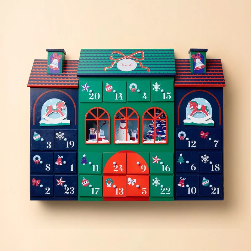 Calendario dell'Avvento in Legno Vintage Dream