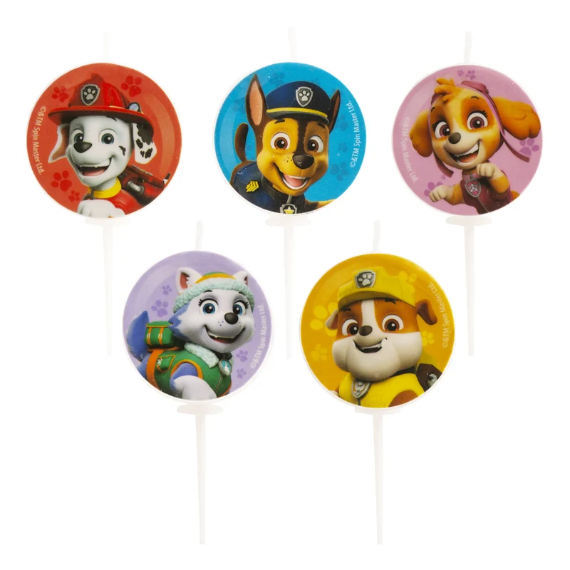 VELAS DE CUMPLEAÑOS PATRULLA CANINA Ø 3CM*