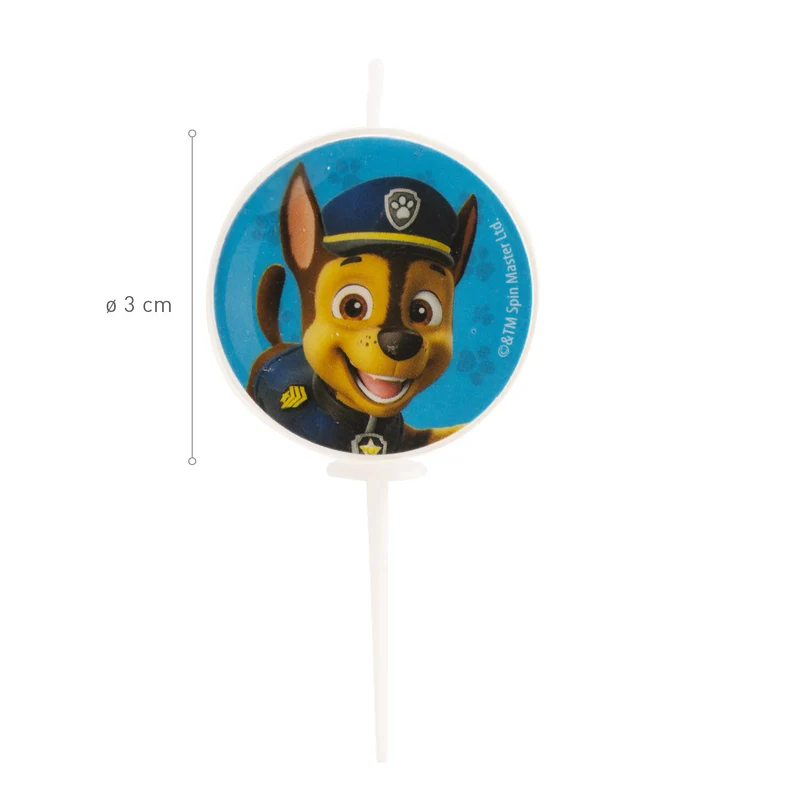 VELAS DE CUMPLEAÑOS PATRULLA CANINA Ø 3CM*