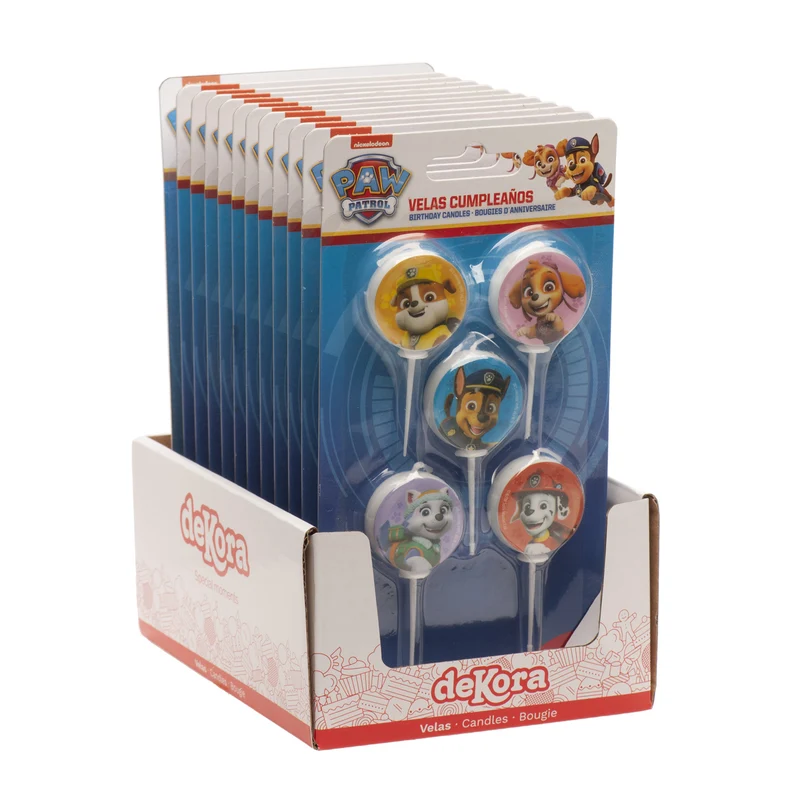 VELAS DE CUMPLEAÑOS PATRULLA CANINA Ø 3CM*