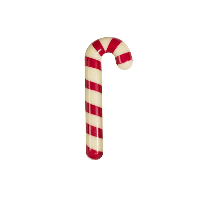 DECORACIÓN CHOCOLATE BLANCO BASTÓN NAVIDAD 20X55MM