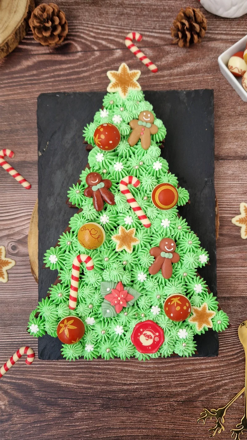 DECORACIÓN CHOCOLATE BLANCO BASTÓN NAVIDAD 20X55MM