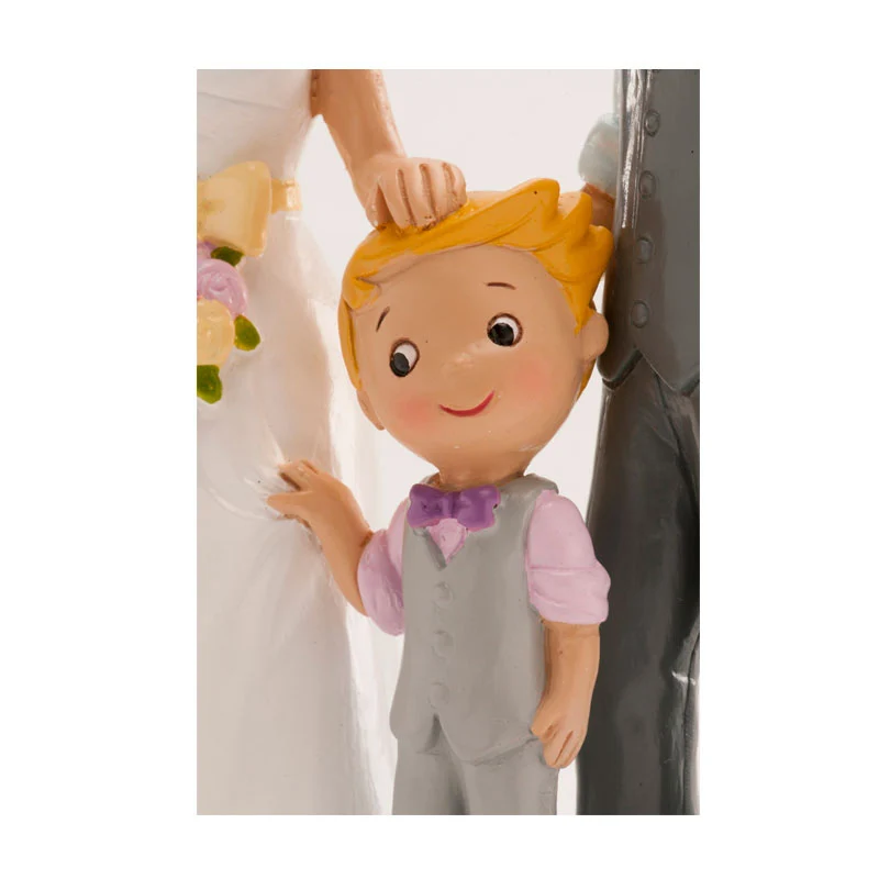 PAREJA DE BODA "CON NIÑO" 16 CM