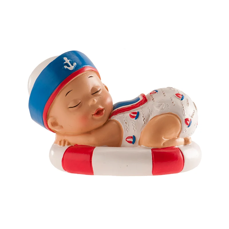 FIGURA TARTA BAUTIZO NIÑO MARINERO 10CM