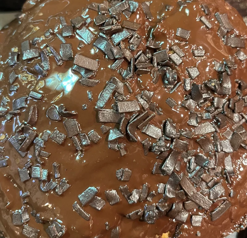 Panettone al cioccolato e crema di nocciole