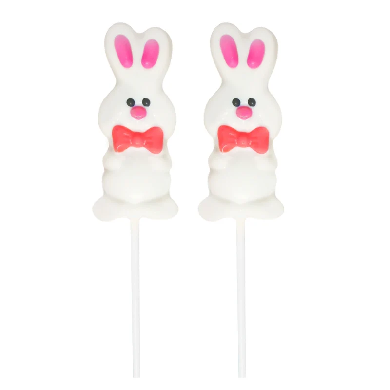 PIRULETA CONEJITO BLANCO CON PAJARITA 25GR