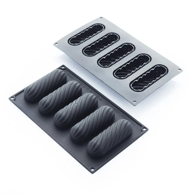 5 MOLDES TWIST ECLAIR 120 X40 H33MM