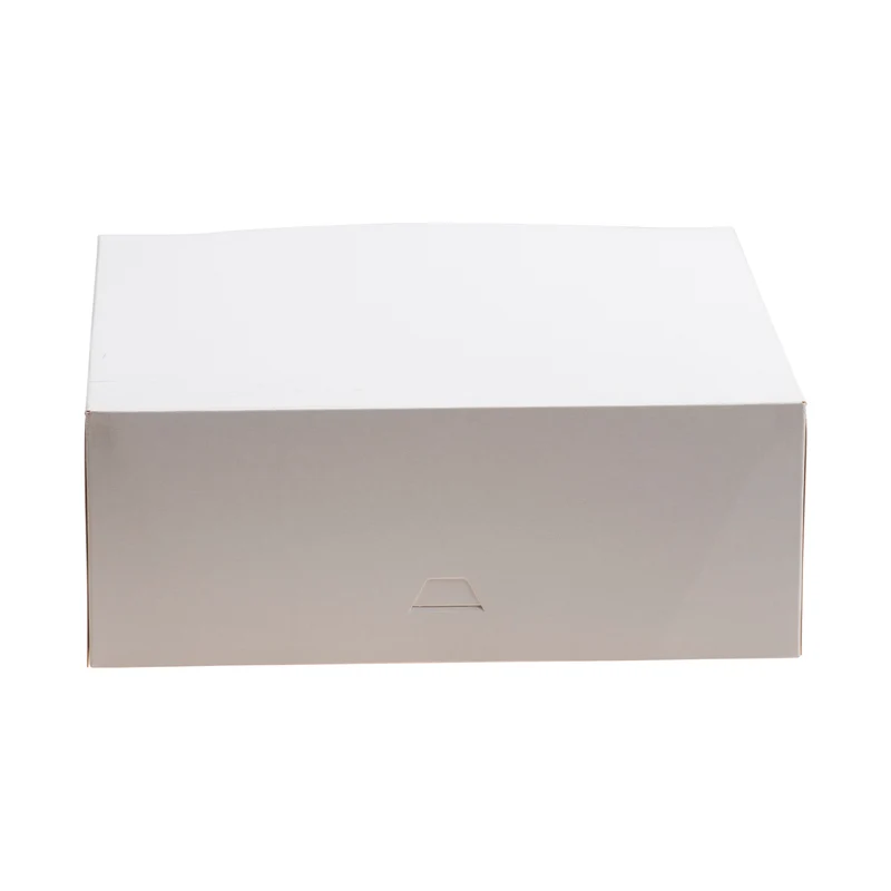 CAJA TARTA BLANCA CARTÓN 26X26X10CM