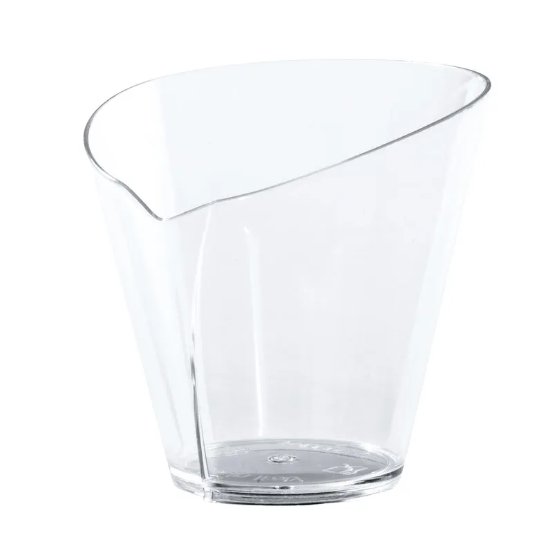 VASITO PLASTICO TRANSPARENTE WAFFLE 64X62 H59MM CAP.70ML