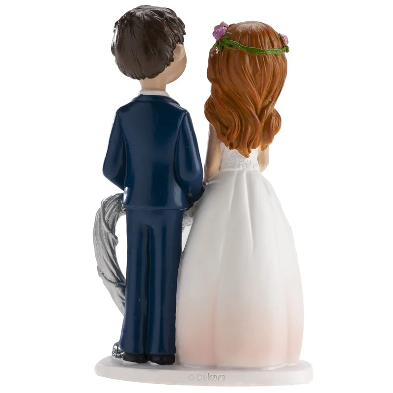 PAREJA BODA CORAZÓN 16CM