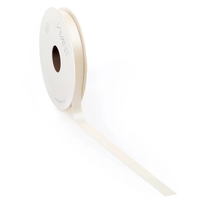 Satijn lint Beige