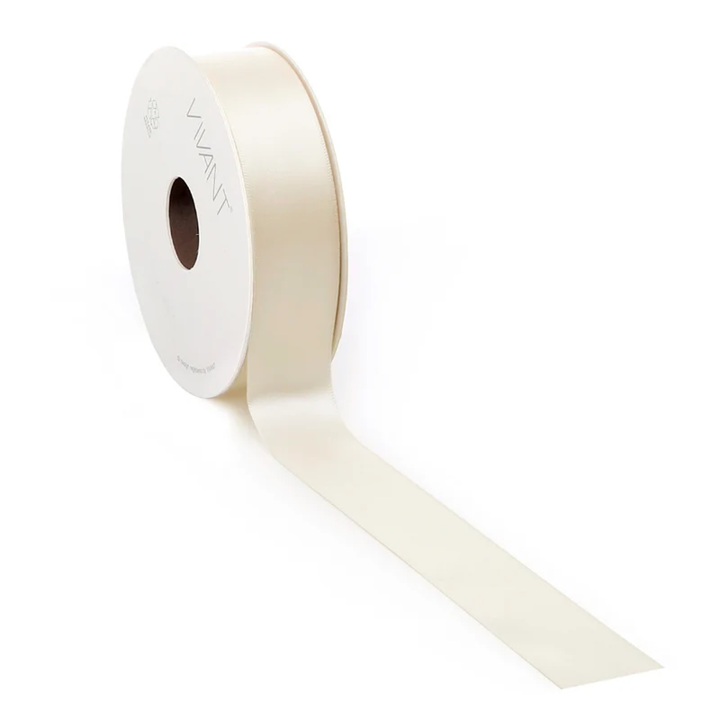 Satijn lint Beige