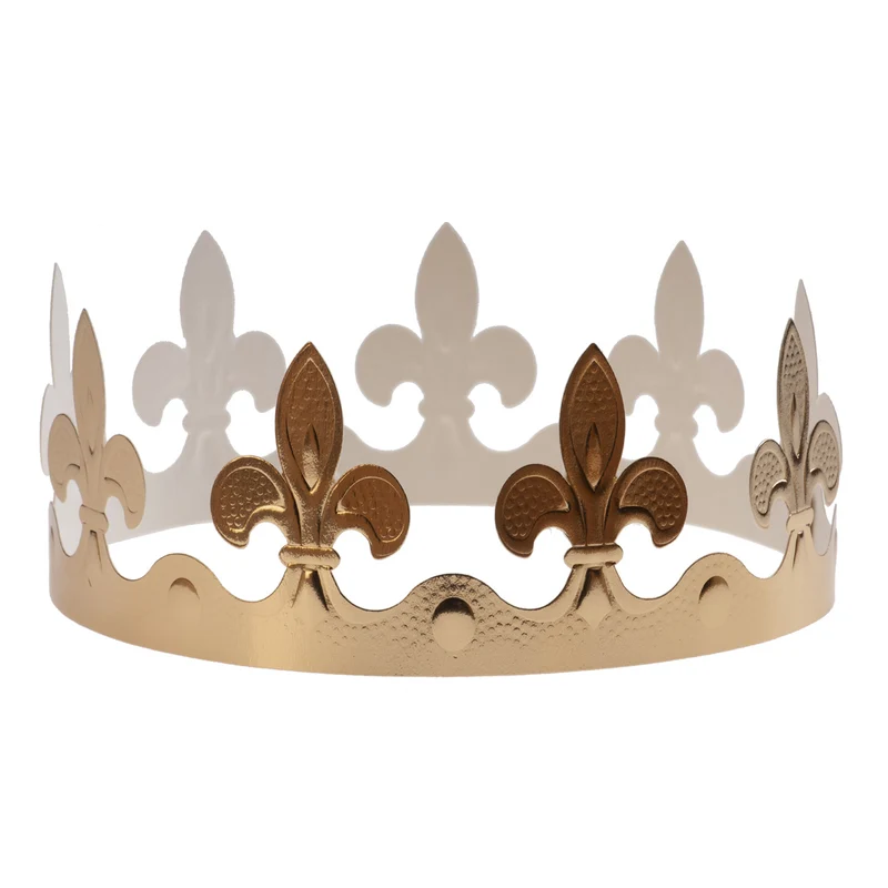 CORONA DE REYES DORADA LYS D'OR 50X5CM