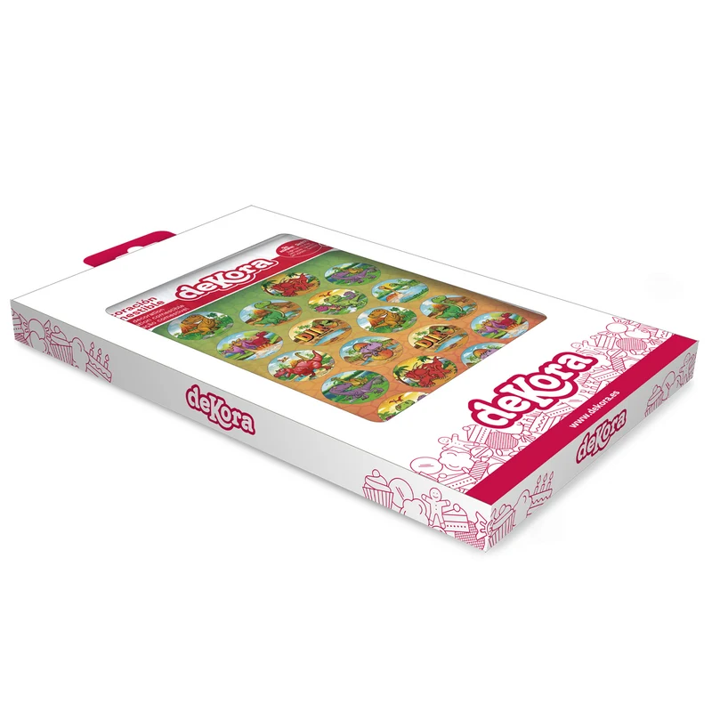 MINI DISCOS COMESTIBLES DINOSAURIOS Ø 3,4CM ZERO A5
