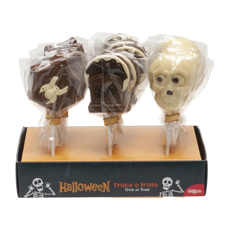PIRULETAS CHOCOLATE SURTIDO HALLOWEEN 3 MOD.SURT. 25GR
