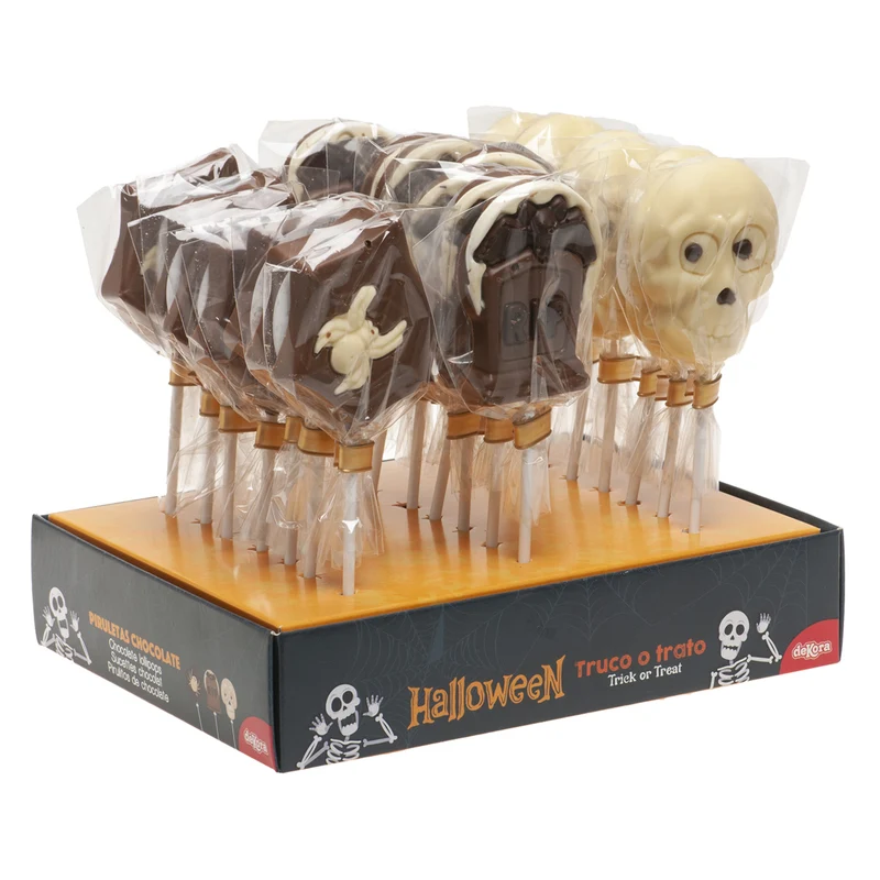 PIRULETAS CHOCOLATE SURTIDO HALLOWEEN 3 MOD.SURT. 25GR