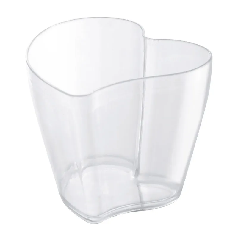 VASITO PLASTICO TRANSPARENTE HEART 73X64 H52MM | CAP. 100ML