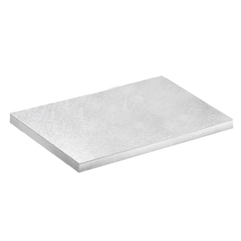 BASE DE TARTA RECTANGULAR PLATEADA 30X25 CM H1.2CM