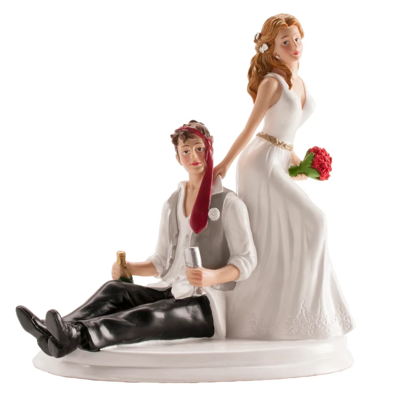 PAREJA BODA BEBIDOS 20CM